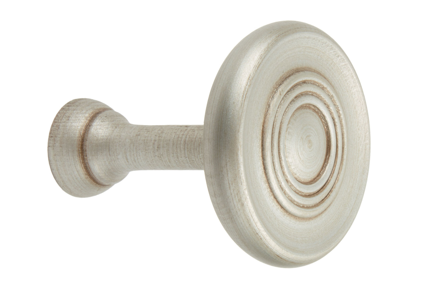 Hallis Modern Country Wooden Curtain Holdback - Satin Silver