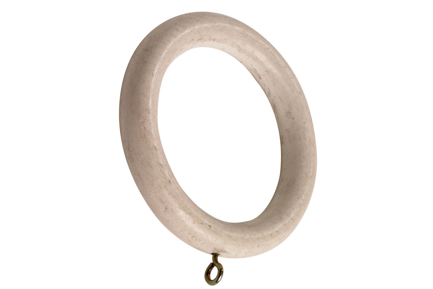 Modern Country 55mm Wooden Curtain Rings (Pack of 6) - Brushed Ivory
