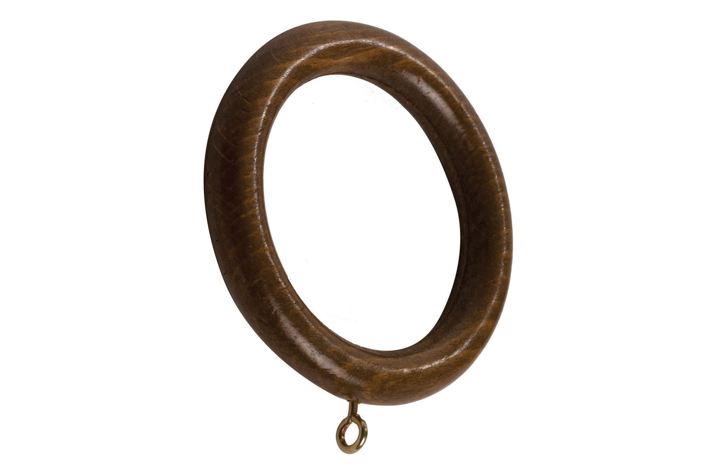 Modern Country 55mm Wooden Curtain Rings (Pack of 6) - Dark Oak