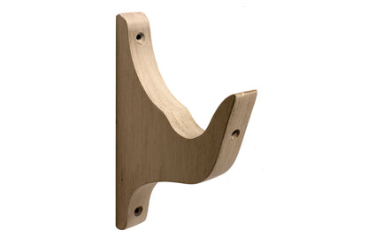 Hallis Modern Country 55mm Wooden Curtain Pole Architrave Bracket - Brushed Cream