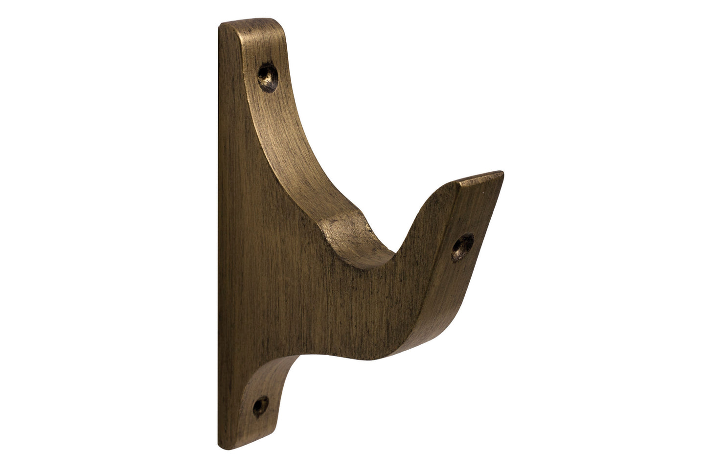 Hallis Modern Country 55mm Wooden Curtain Pole Architrave Bracket - Gold Black
