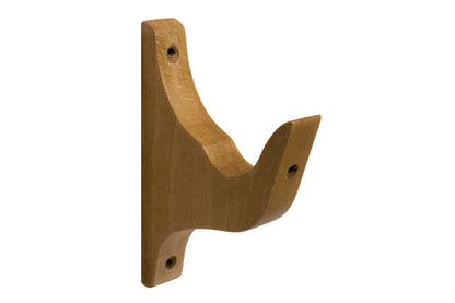 Hallis Modern Country 55mm Wooden Curtain Pole Architrave Bracket - Light Oak