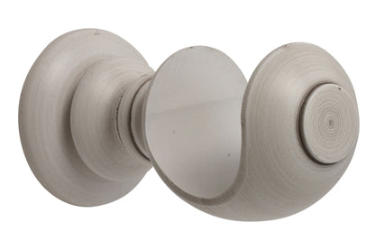Hallis Modern Country 55mm Wooden Curtain Pole Cup Bracket - Brushed Ivory