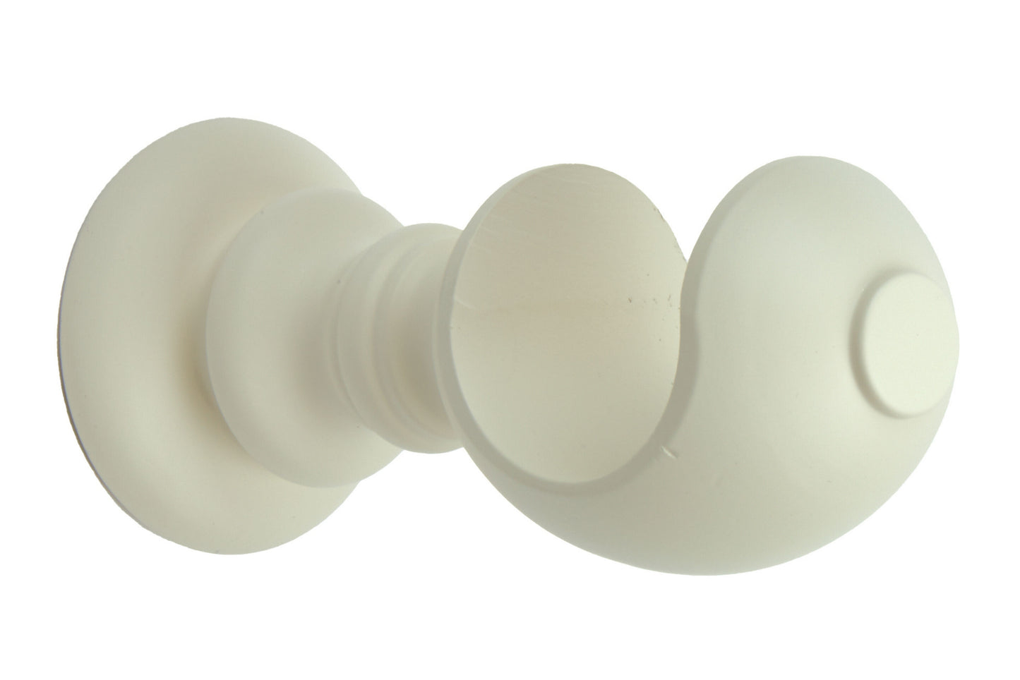 Hallis Modern Country 55mm Wooden Curtain Pole Cup Bracket - Pearl
