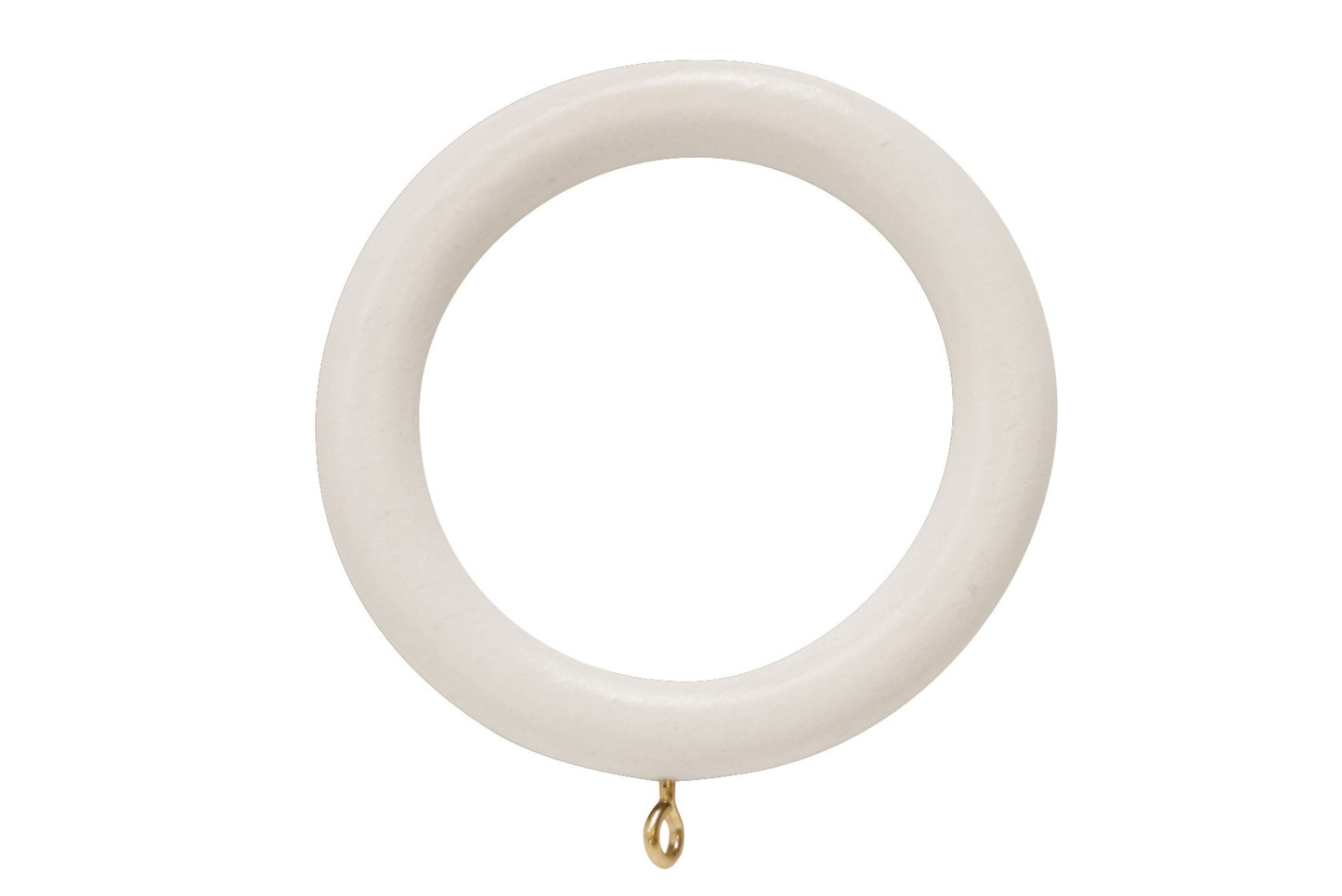Hallis Woodline 28mm Wooden Curtain Rings (Pack of 4) - White