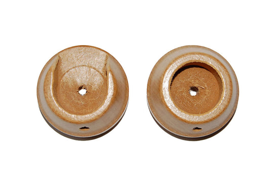 Hallis Woodline 28mm Wooden Recess Brackets (Pair) - Light Oak