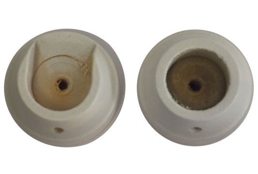 Hallis Woodline 28mm Wooden Recess Brackets (Pair) - White