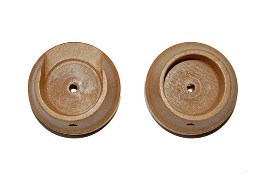 Hallis Woodline 35mm Wooden Recess Brackets (Pair) - Light Oak