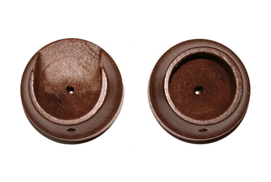 Hallis Woodline 35mm Wooden Recess Brackets (Pair) - Rosewood