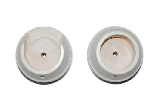 Hallis Woodline 35mm Wooden Recess Brackets (Pair) - White