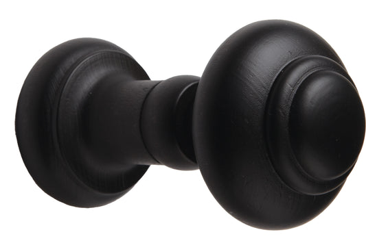 Hallis Woodline Small Wooden Curtain Holdback - Black