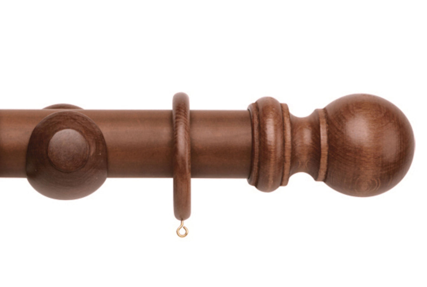Hallis Woodline 50mm Wooden Curtain Pole - Rosewood
