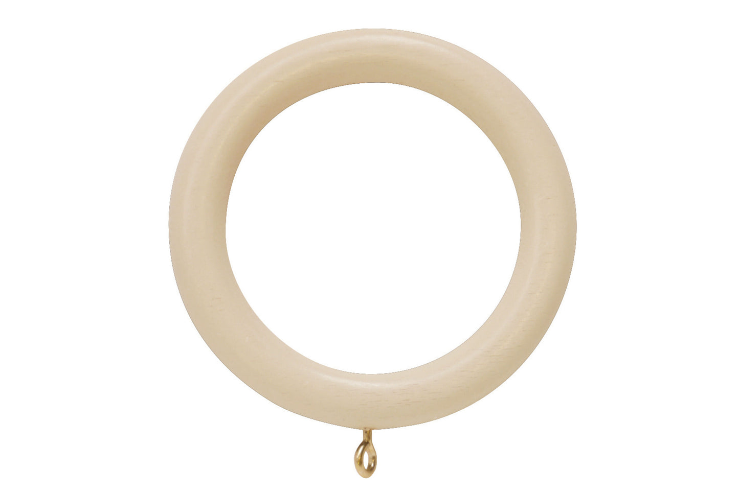 Hallis Woodline 50mm Wooden Curtain Rings (Pack of 4) - Cream