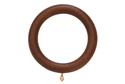 Hallis Woodline 50mm Wooden Curtain Rings (Pack of 4) - Rosewood