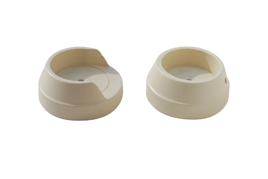 Hallis Woodline 50mm Wooden Recess Brackets (Pair) - Cream