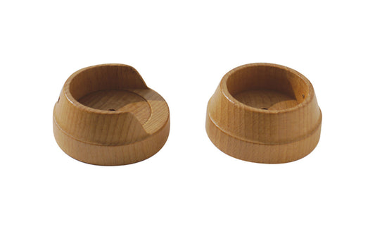 Hallis Woodline 50mm Wooden Recess Brackets (Pair) - Light Oak