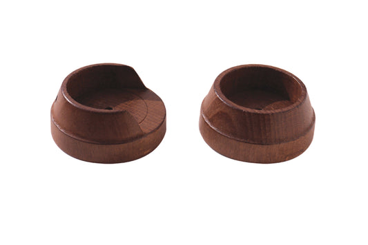 Hallis Woodline 50mm Wooden Recess Brackets (Pair) - Rosewood