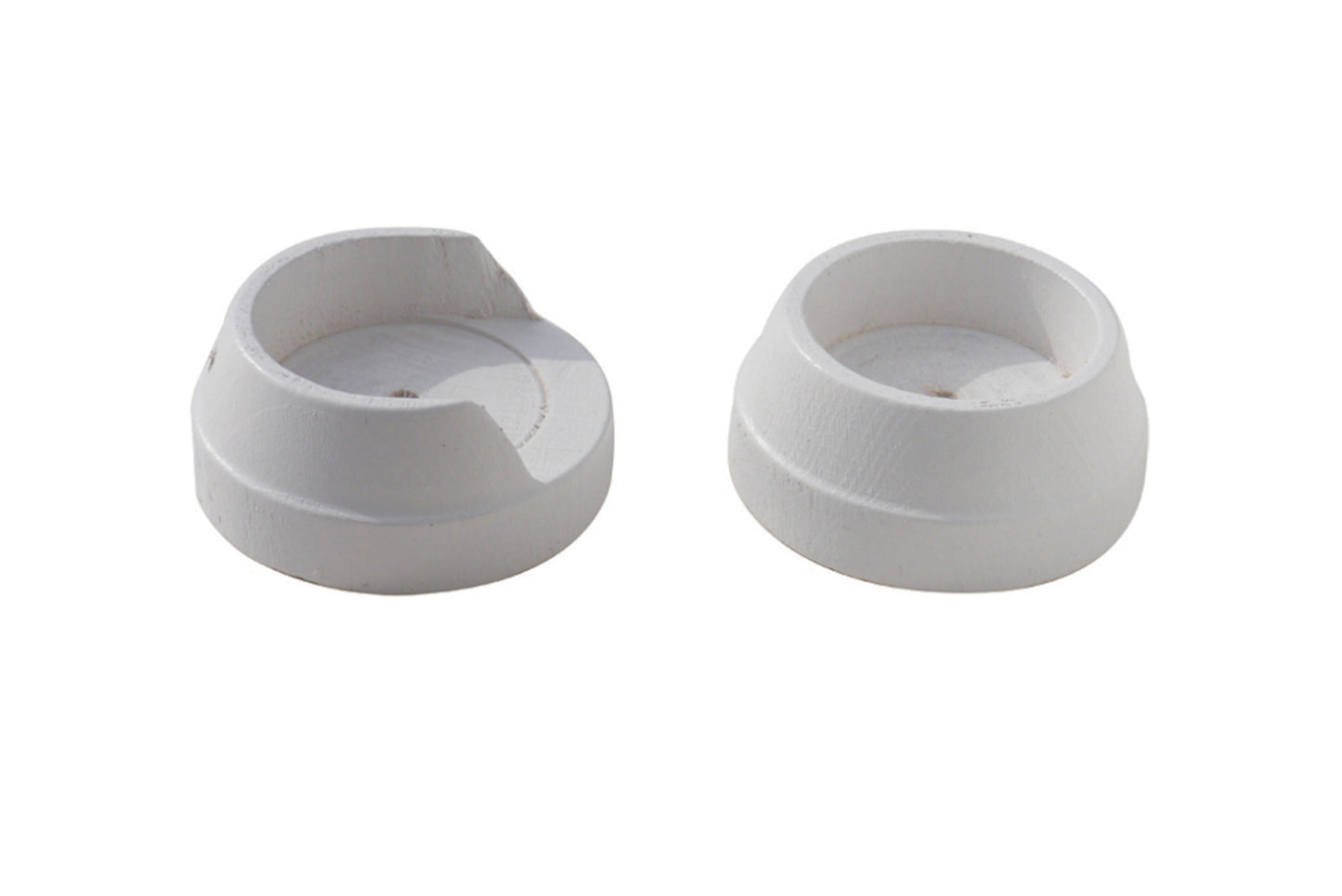 Hallis Woodline 50mm Wooden Recess Brackets (Pair) - White