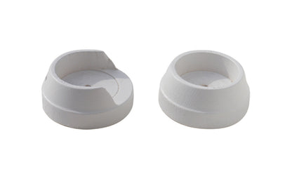 Hallis Woodline 50mm Wooden Recess Brackets (Pair) - White