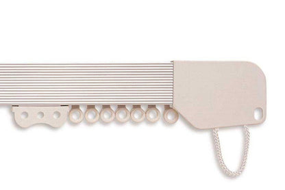 Hallis Superglide Corded Metal Curtain Track - Silver
