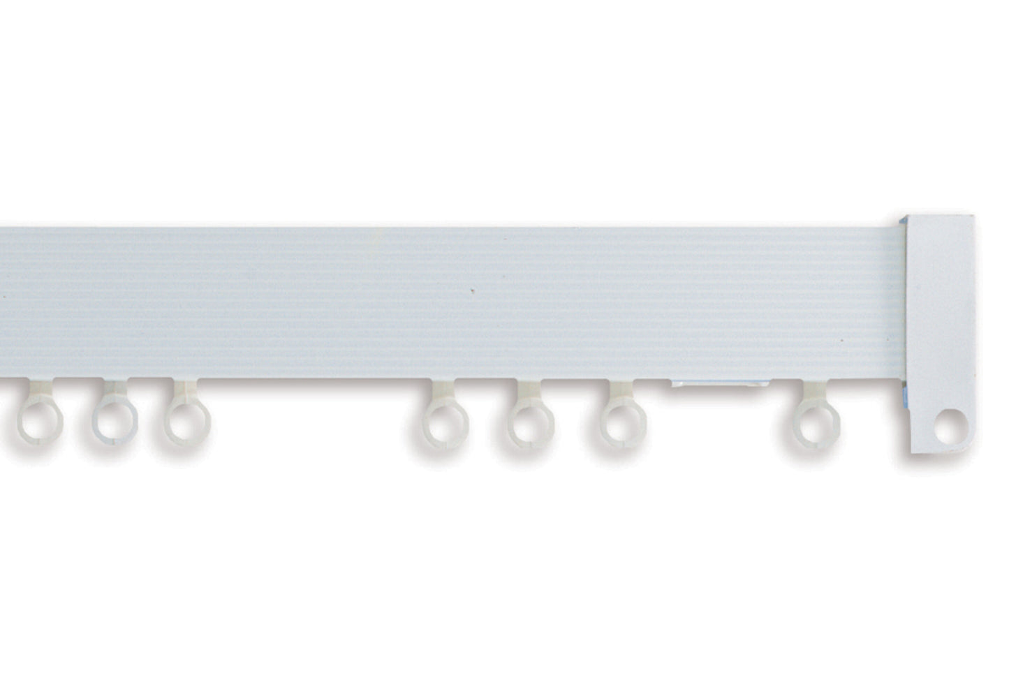 Hallis Superglide Uncorded Metal Curtain Track - White