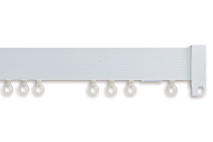 Hallis Superglide Uncorded Metal Curtain Track - White