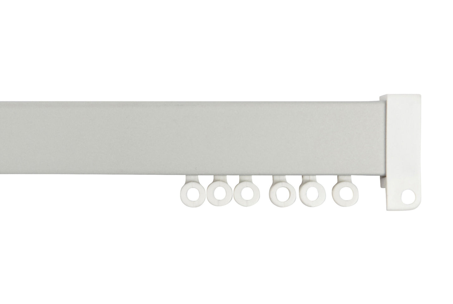 Hallis Superglide Flat Uncorded Metal Curtain Track - Silver