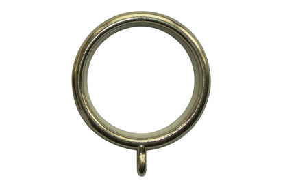 Neo 28mm Metal Curtain Rings (Pack of 6) - Spun Brass