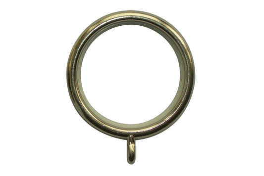 Neo 28mm Metal Curtain Rings (Pack of 6) - Spun Brass