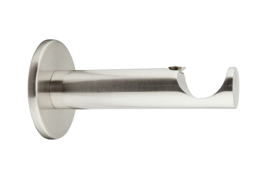 Hallis Neo 28mm Metal Curtain Pole Cylinder Bracket - Stainless Steel