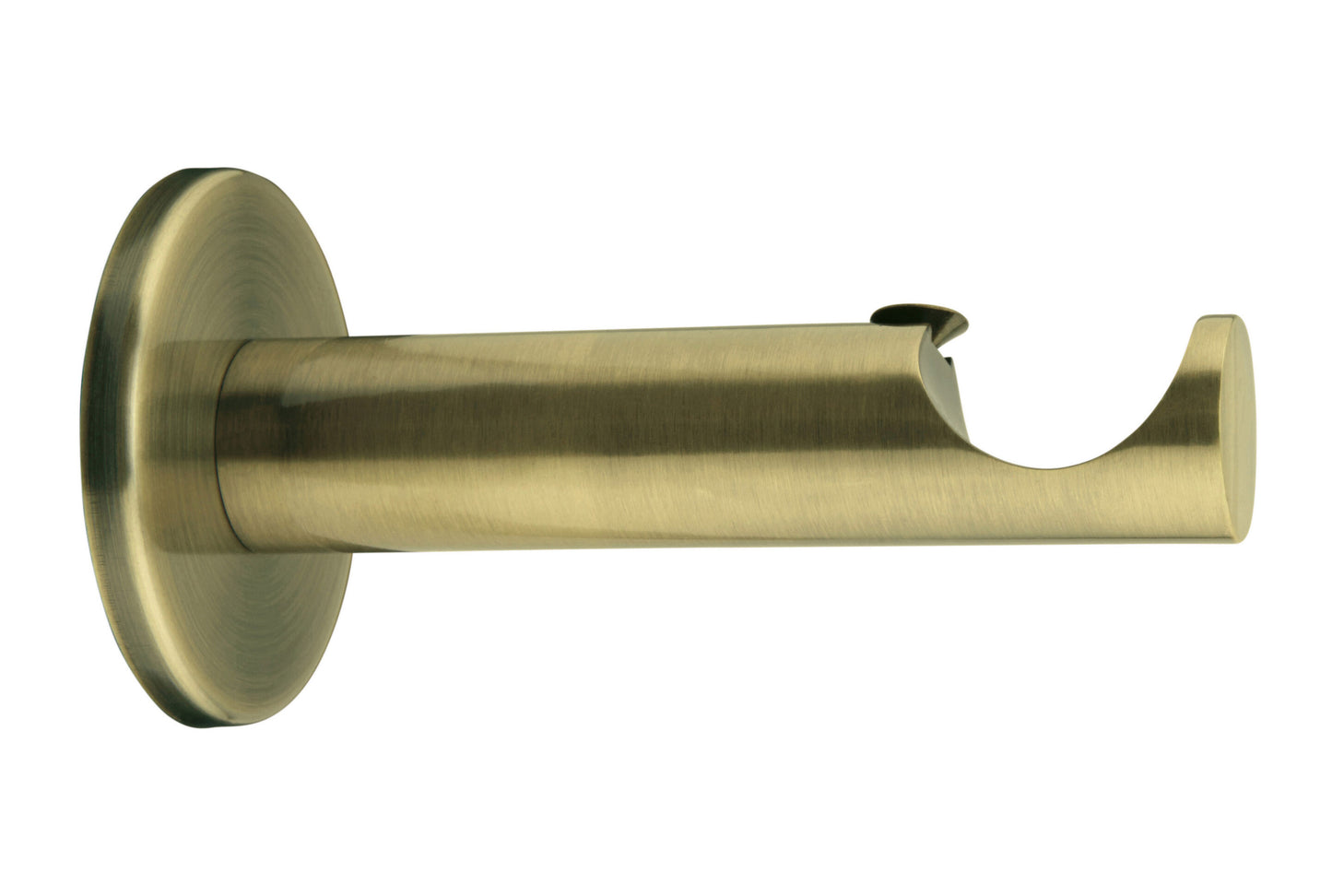 Hallis Neo 28mm Metal Curtain Pole Cylinder Bracket - Spun Brass
