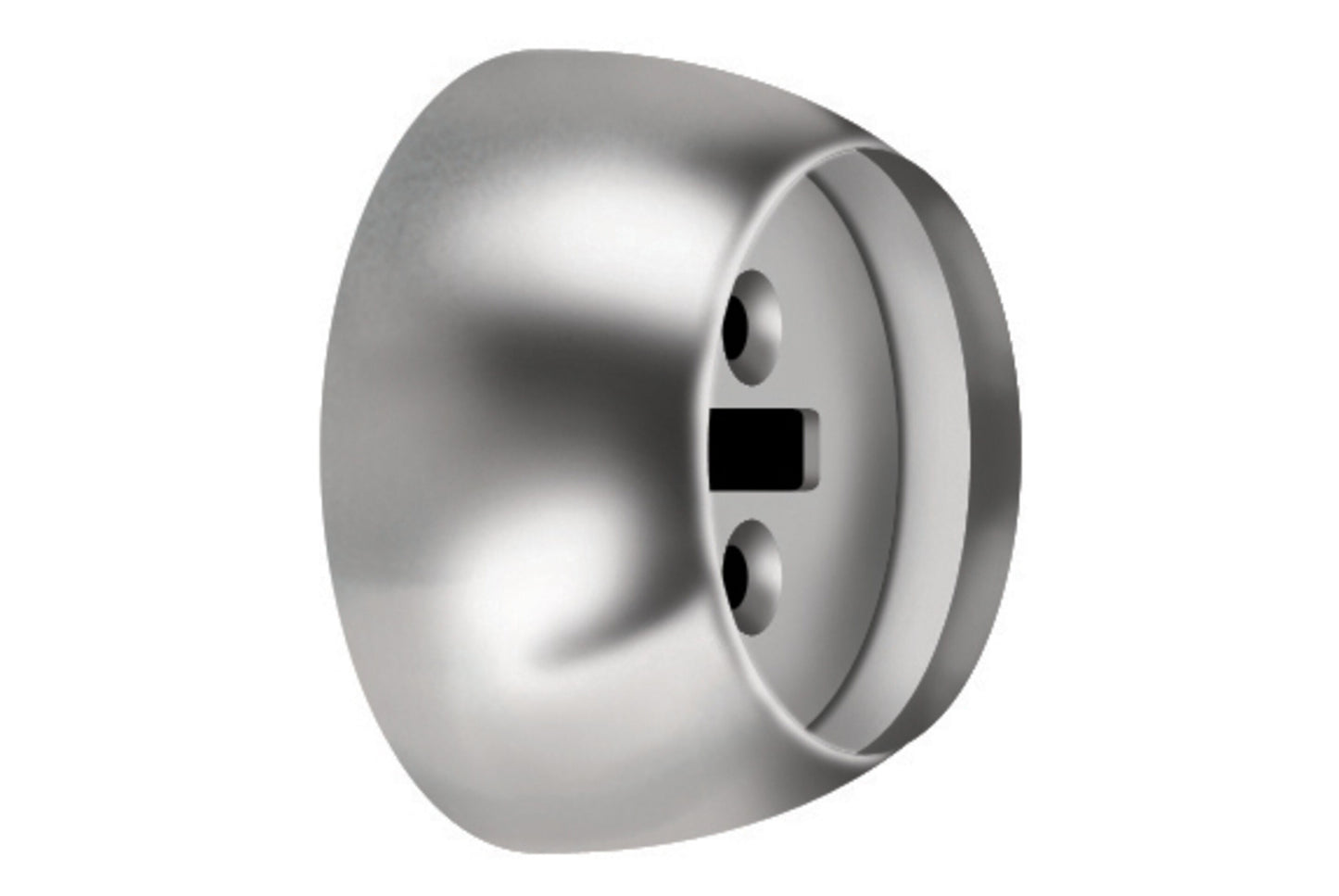 Hallis Neo 28mm Metal Curtain Pole Recess Brackets (Pair) - Stainless Steel