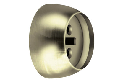 Hallis Neo 28mm Metal Curtain Pole Recess Brackets (Pair) - Spun Brass