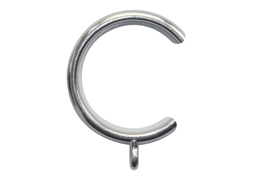 Neo 28mm Metal Curtain Passing Rings (Pack of 6) - Stainless Steel