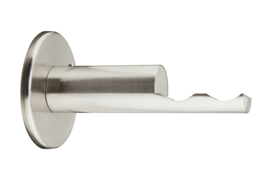 Hallis Neo 28mm Metal Curtain Pole Passing Bracket - Stainless Steel