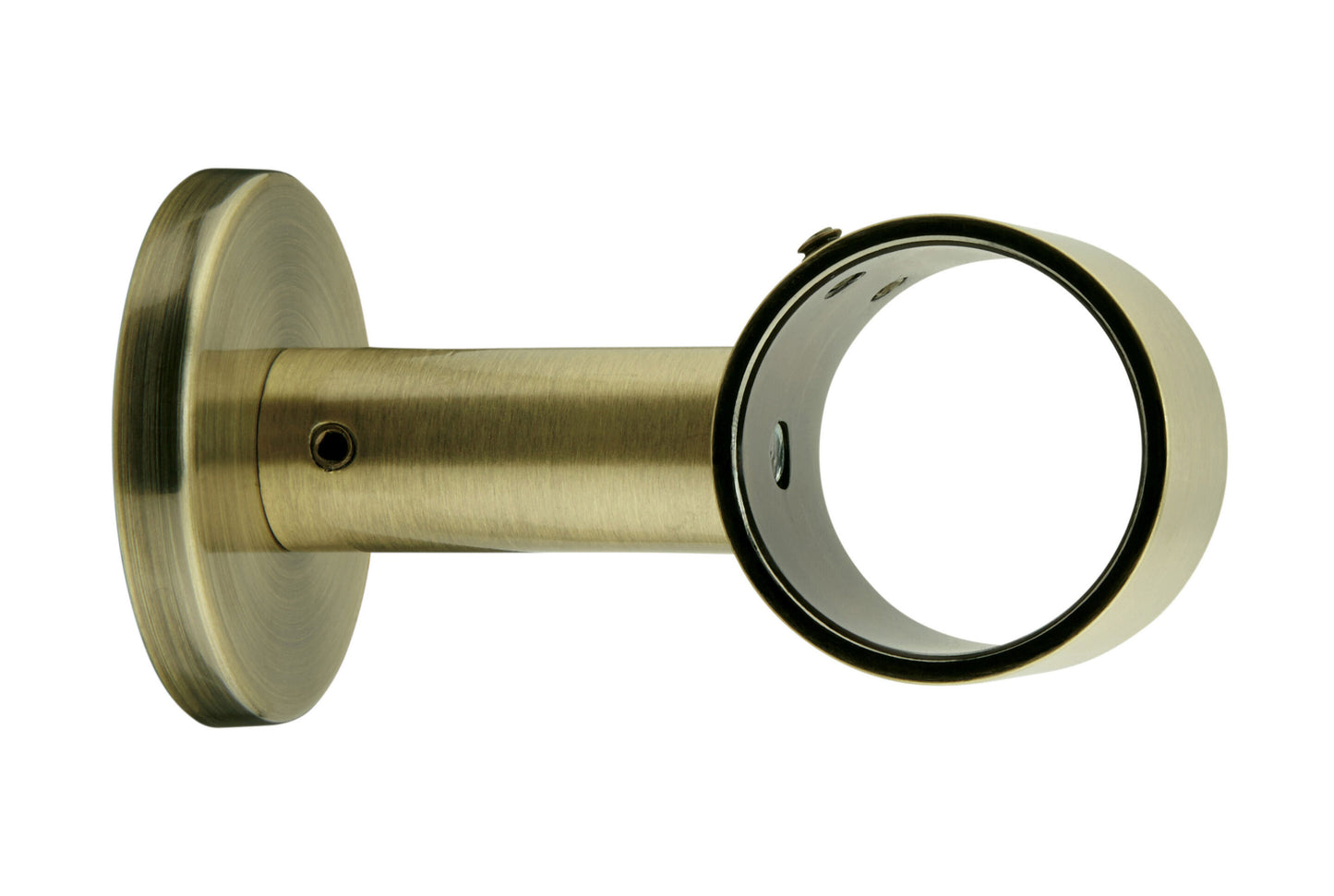 Hallis Neo 28mm Metal Curtain Pole Ceiling Bracket - Spun Brass