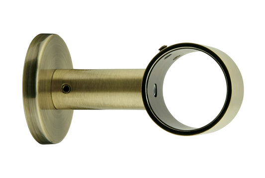 Hallis Neo 28mm Metal Curtain Pole Ceiling Bracket - Spun Brass