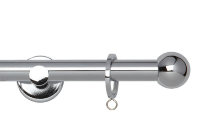 Hallis Neo Ball 19mm Metal Curtain Pole - Chrome