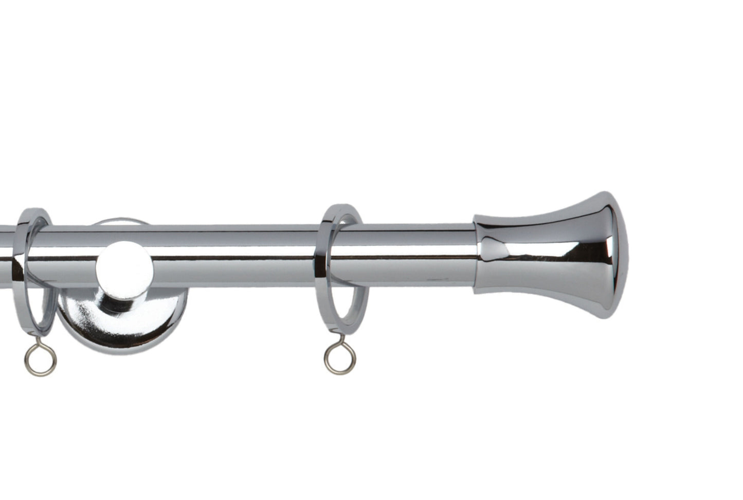 Hallis Neo Trumpet 19mm Metal Curtain Pole - Chrome