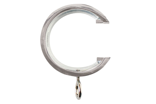 Neo 19mm Metal Curtain Passing Rings (Pack of 6) - Chrome