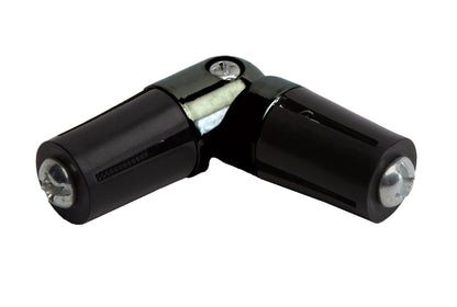 Hallis Neo 19mm Metal Curtain Pole Corner Joint - Black Nickel