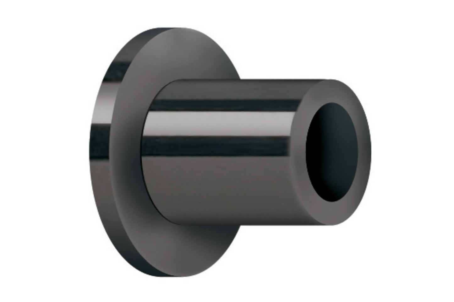 Hallis Neo 19mm Metal Curtain Pole Recess Brackets (Pair) - Black Nickel