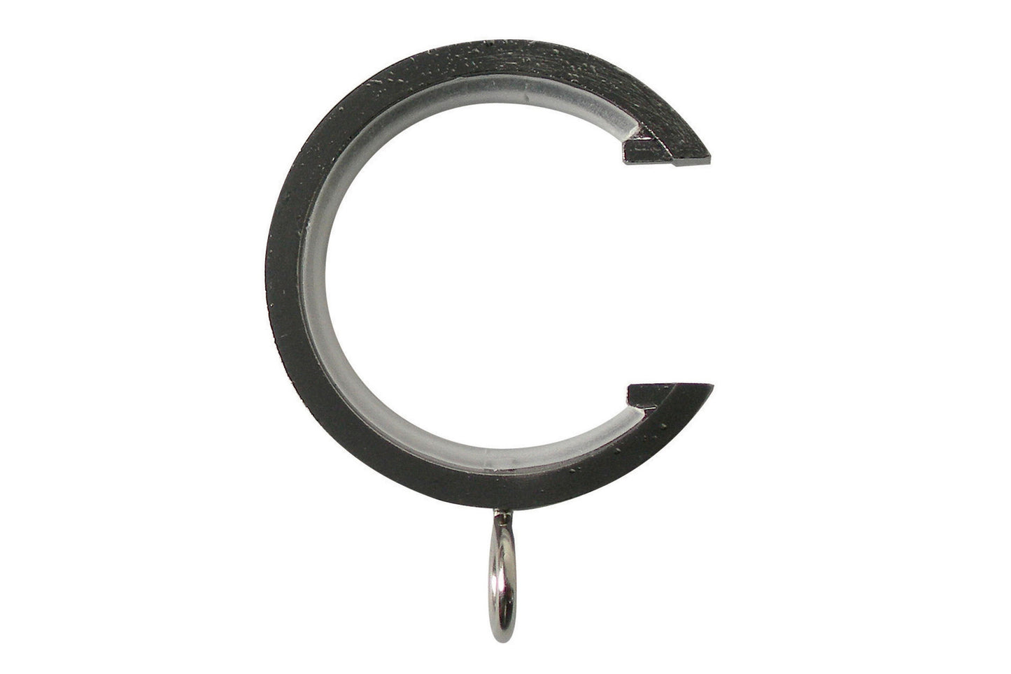 Neo 19mm Metal Curtain Passing Rings (Pack of 6) - Black Nickel