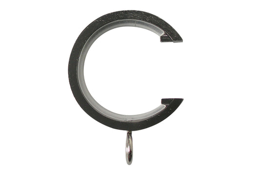 Neo 19mm Metal Curtain Passing Rings (Pack of 6) - Black Nickel