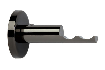 Hallis Neo 19mm Metal Curtain Pole Passing Bracket - Black Nickel