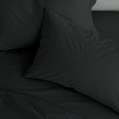 Catherine Lansfield Easy Iron Percale Fitted Sheet - Black