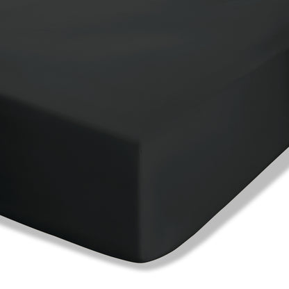 Catherine Lansfield Easy Iron Percale Fitted Sheet - Black