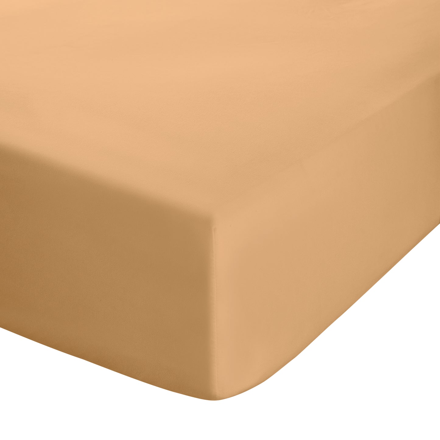 Catherine Lansfield Easy Iron Percale Fitted Sheet - Caramel