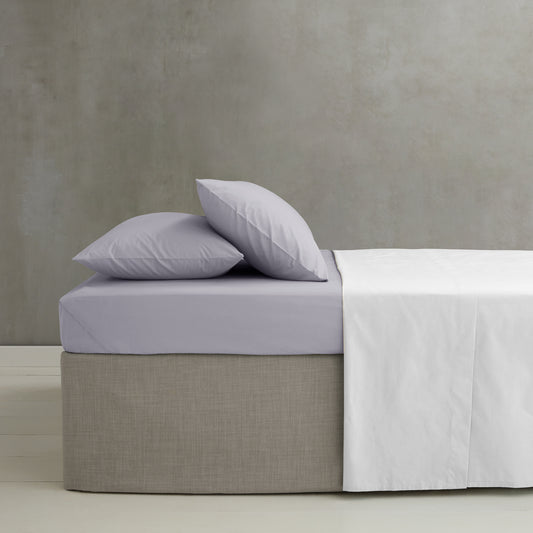 Catherine Lansfield Easy Iron Percale Fitted Sheet - Lilac