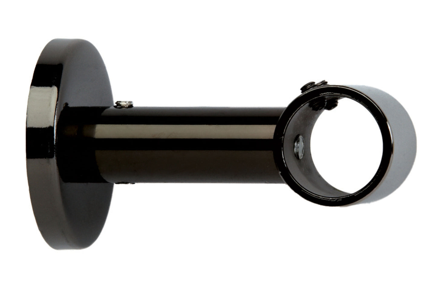 Hallis Neo 19mm Metal Curtain Pole Ceiling Bracket - Black Nickel